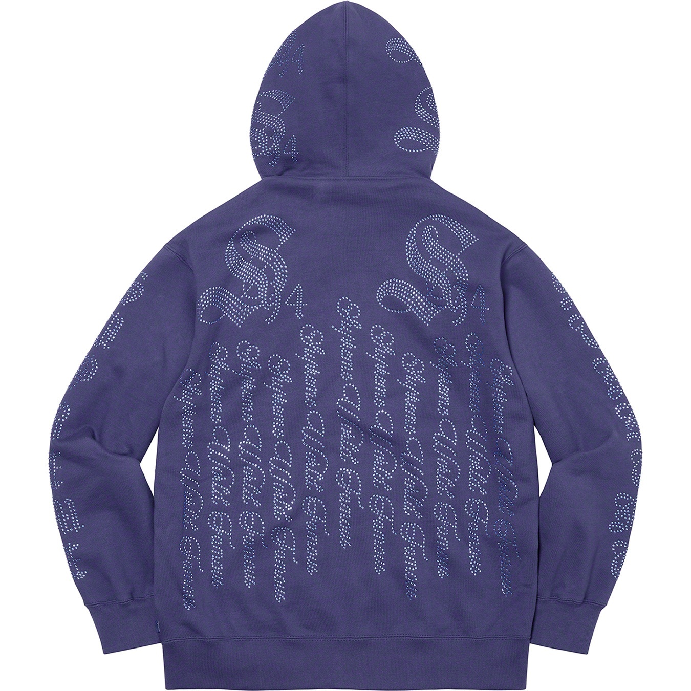 Rhinestone Zip Up Hooded Sweatshirt view 18